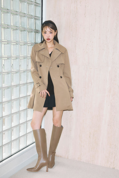 モデル身長：172cm サイズ：FREE カラー：beige