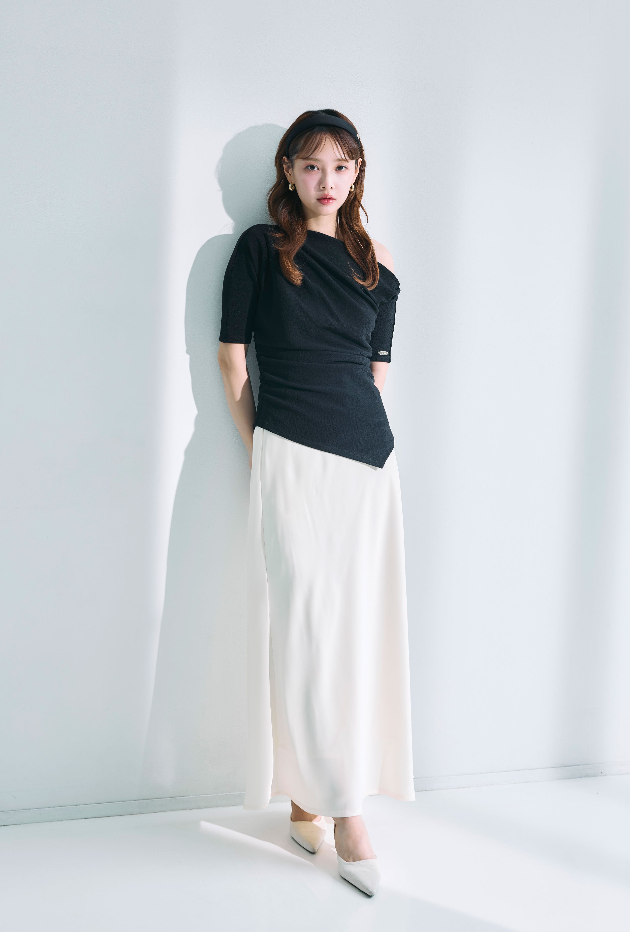 アシンメトリードレープトップス – poláura OFFICIAL ONLINE STORE