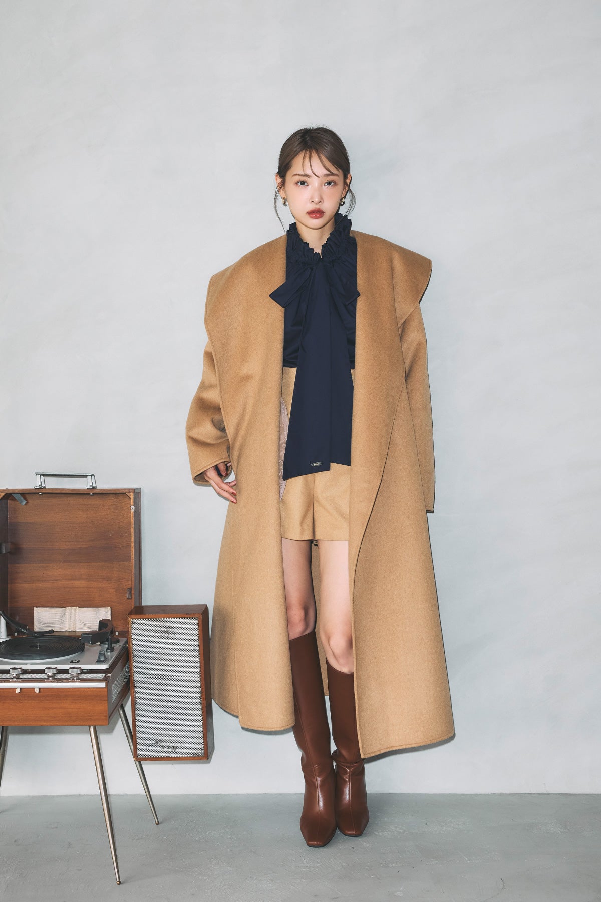 ショールカラーウールロングコート – poláura OFFICIAL ONLINE STORE