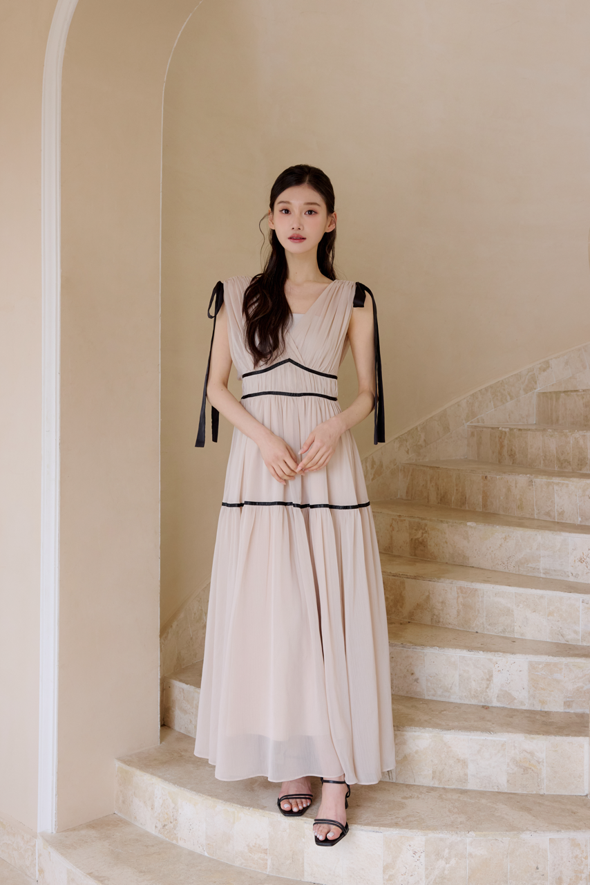 ショルダーリボンシフォンワンピース – poláura OFFICIAL ONLINE STORE ショルダーリボンシフォンワンピース – poláura OFFICIAL ONLINE STORE