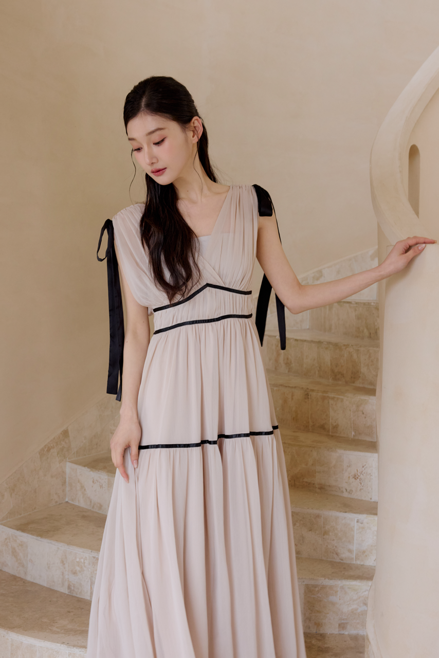 ショルダーリボンシフォンワンピース – poláura OFFICIAL ONLINE STORE ショルダーリボンシフォンワンピース – poláura OFFICIAL ONLINE STORE