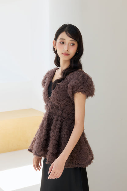 着用モデル：170cm 【トップス】カラー：brown