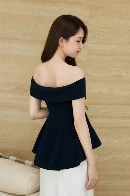 着用モデル：167cm 【トップス】カラー：navy