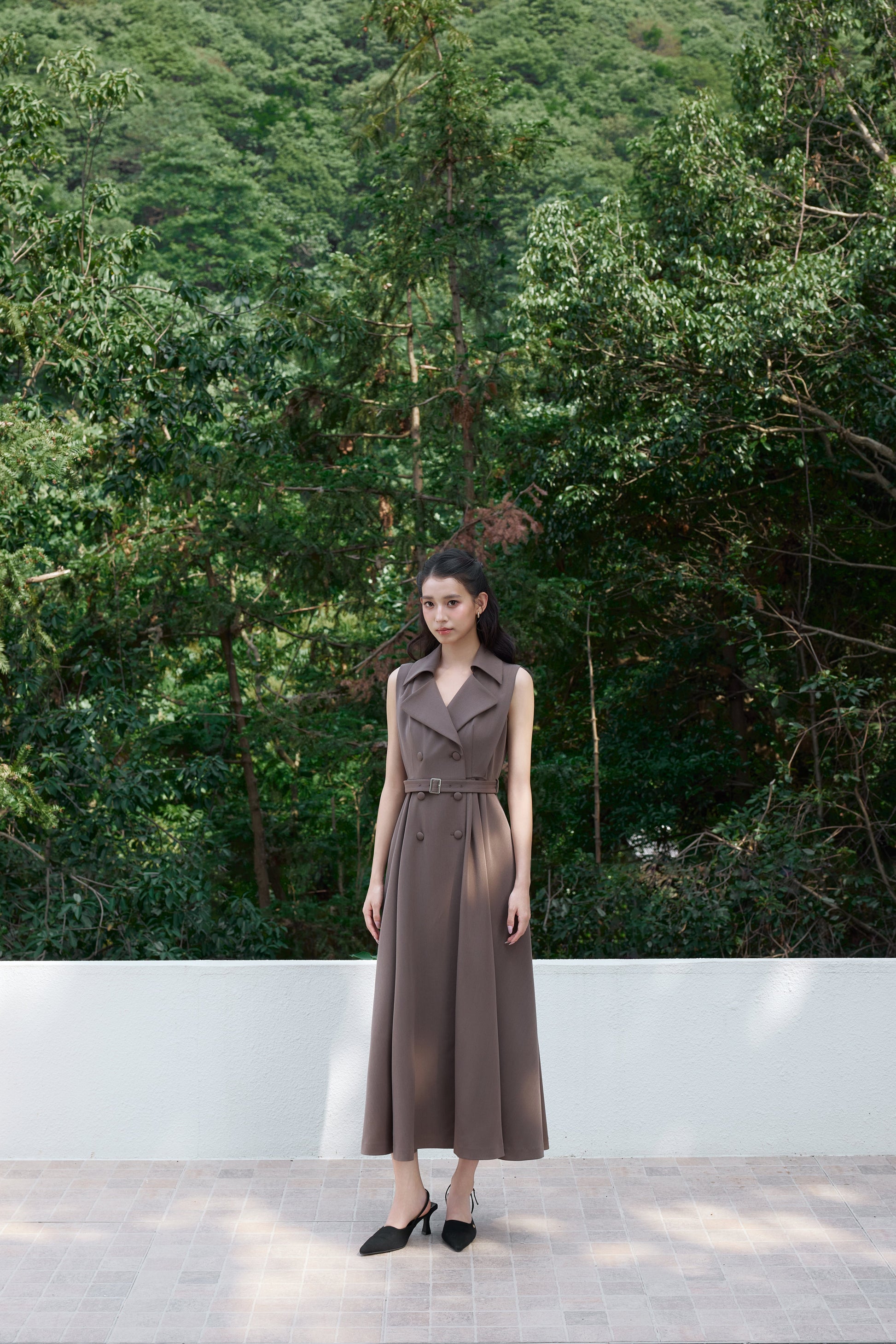 着用モデル：170cm カラー：brown サイズ：MM