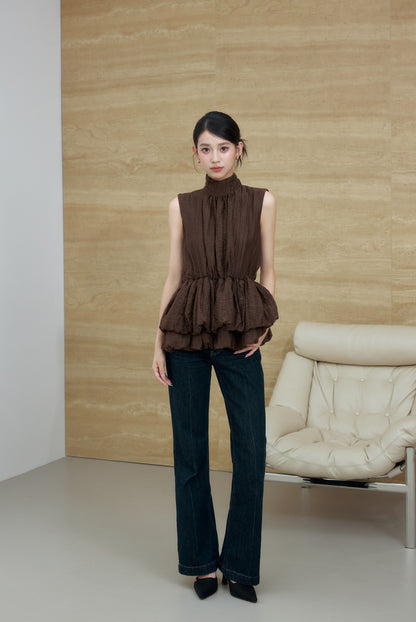 着用モデル：170cm カラー：brown
