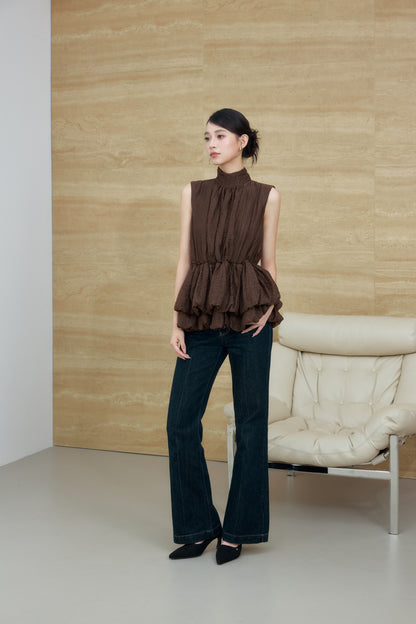 着用モデル：170cm カラー：brown