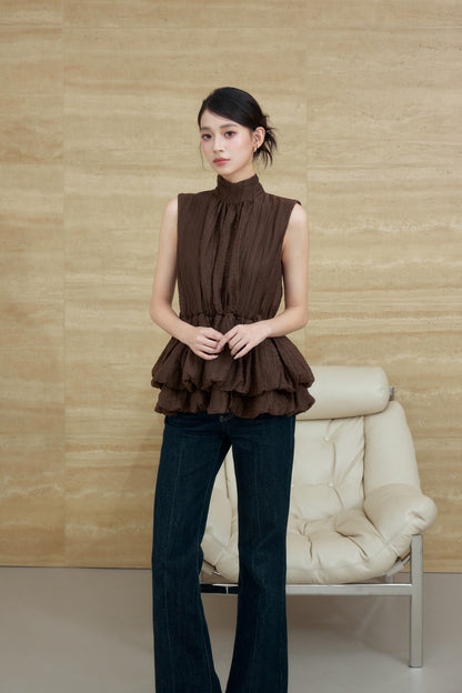 着用モデル：170cm カラー：brown