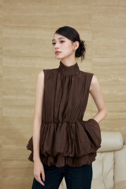 着用モデル：170cm カラー：brown