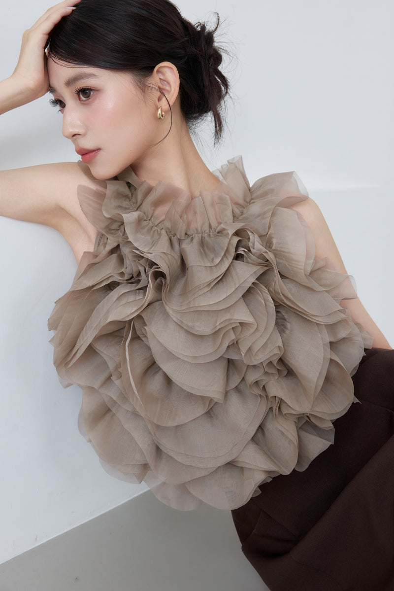 着用モデル：170cm カラー：greige