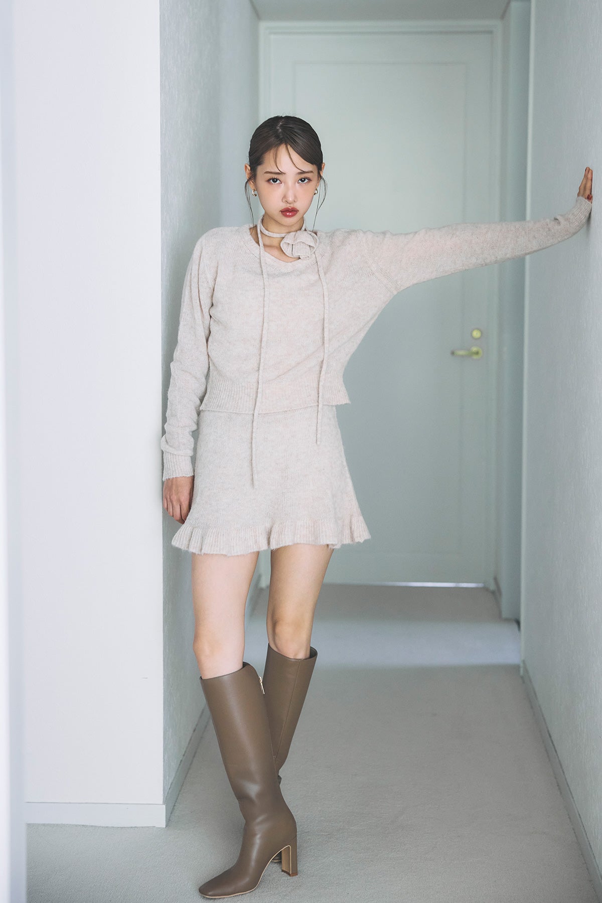 poláura ロゴジップスクエアトゥ ロングブーツ ロゴジップスクエアトゥロングブーツ – poláura OFFICIAL ONLINE