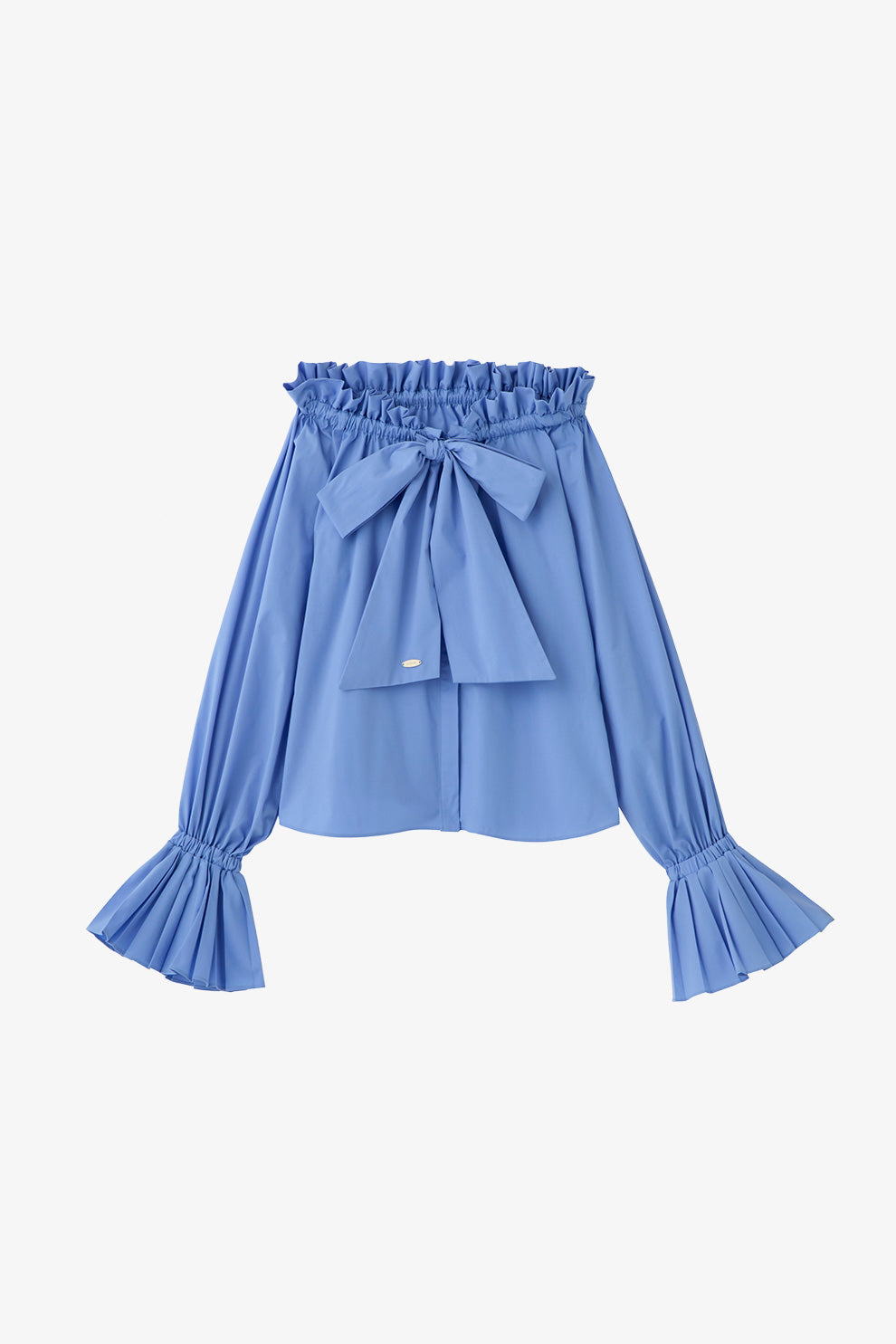 ★とりむね★ poláura プリーツリボン2WAYブラウス【ネイビー】 プリーツリボン2WAYブラウス – poláura OFFICIAL ONLINE STORE