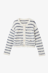 off white × navy border / free