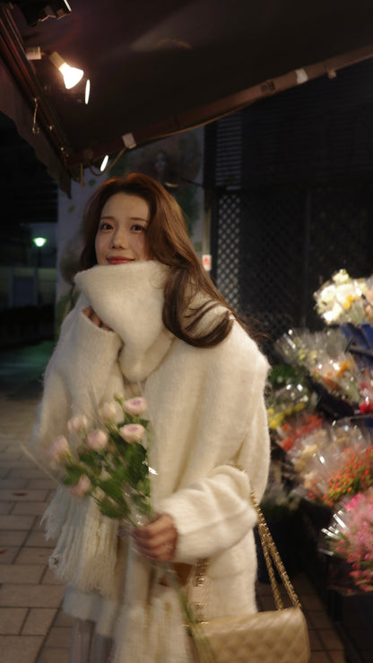 マフラーセットオーバーサイズカーディガン