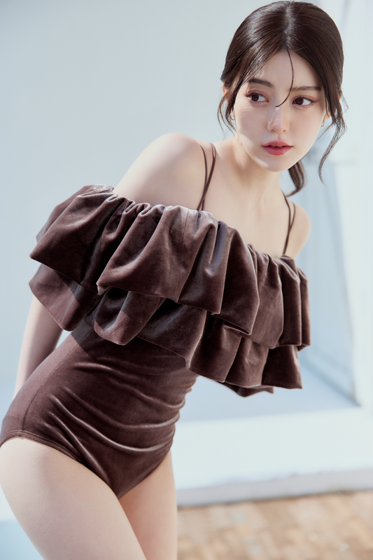 ベロアフリルスイムスーツ