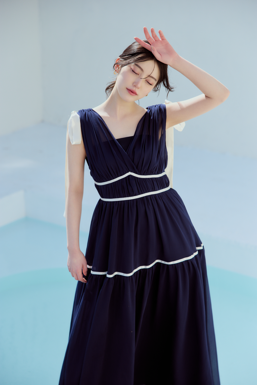 ショルダーリボンシフォンワンピース – poláura OFFICIAL ONLINE STORE ショルダーリボンシフォンワンピース – poláura OFFICIAL ONLINE STORE