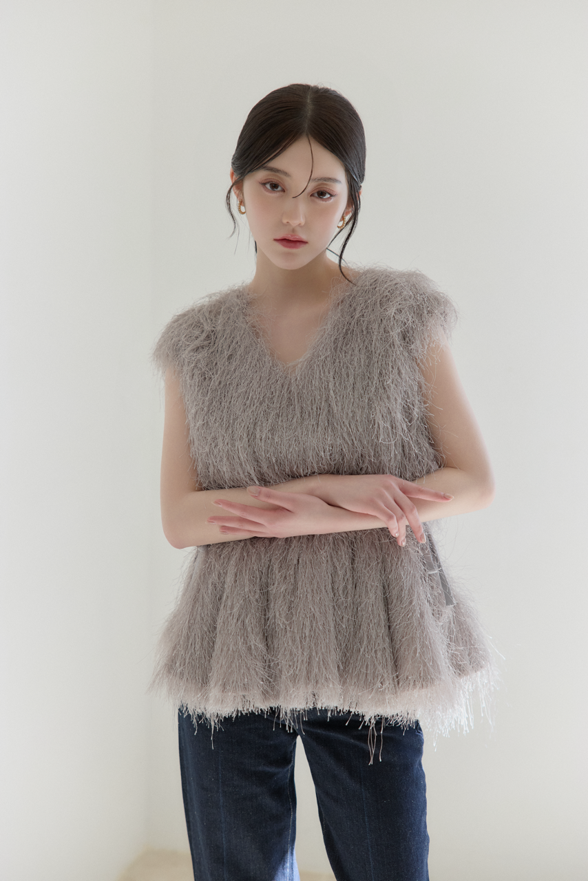 モデル身長：157cm カラー：grey 