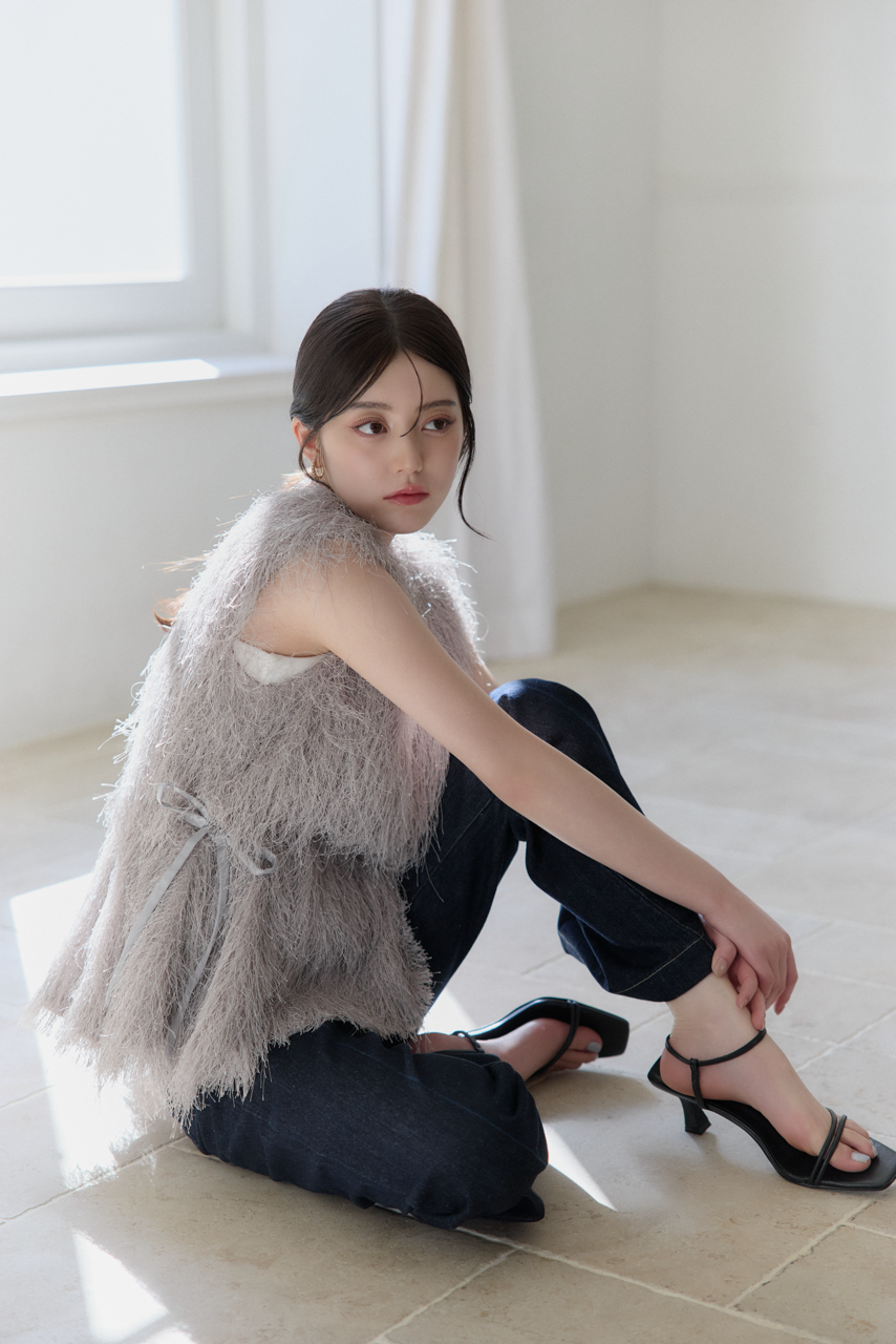 モデル身長：157cm カラー：grey
