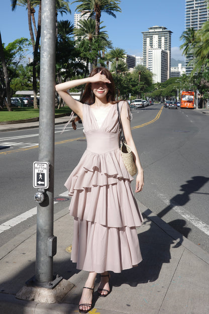 エアリーティアード ビスチェワンピース