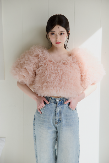 スフレフリルボレロトップス