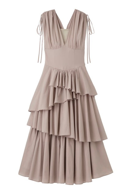 エアリーティアード ビスチェワンピース