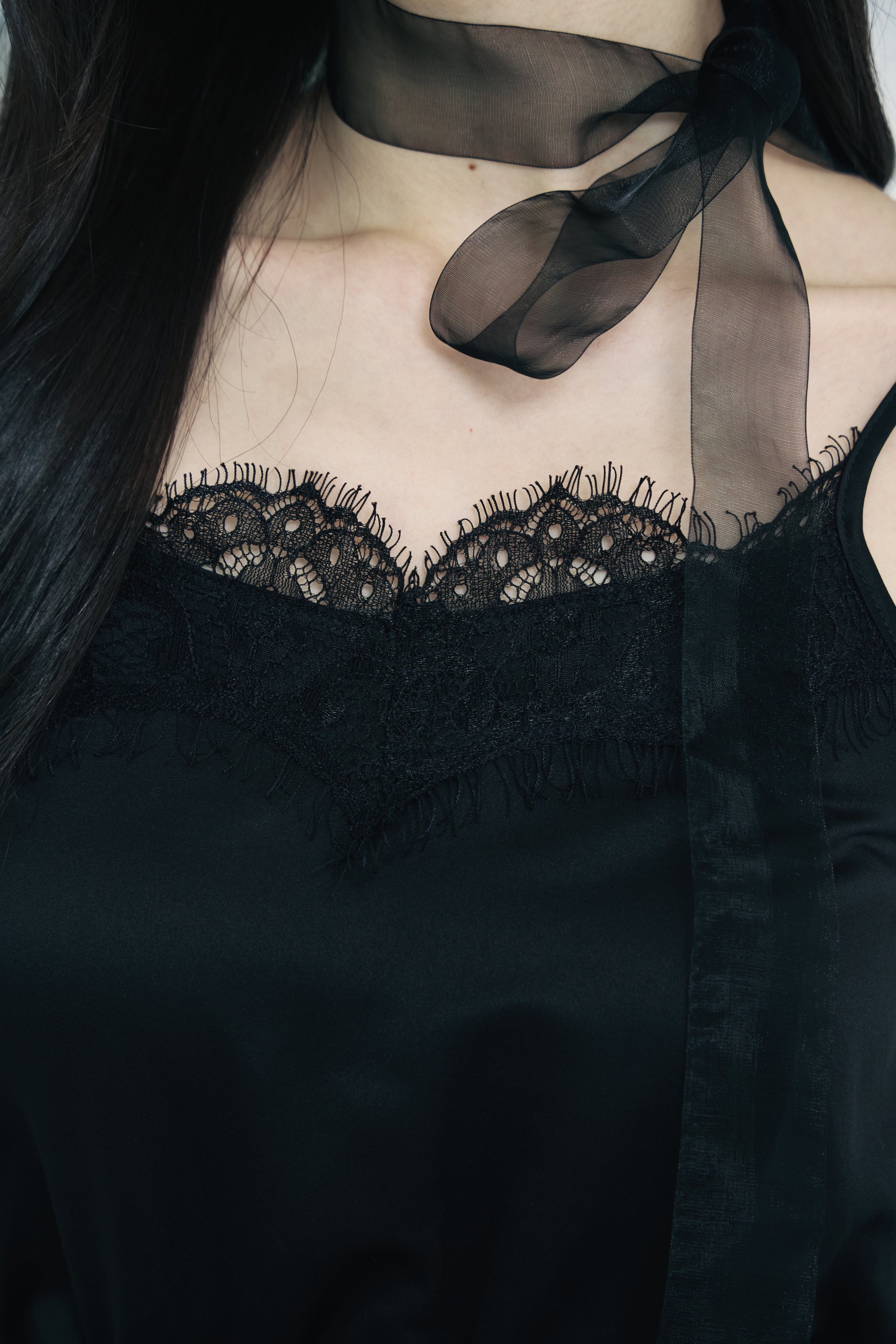 モデル身長：166cm 【トップス】カラー：black × black