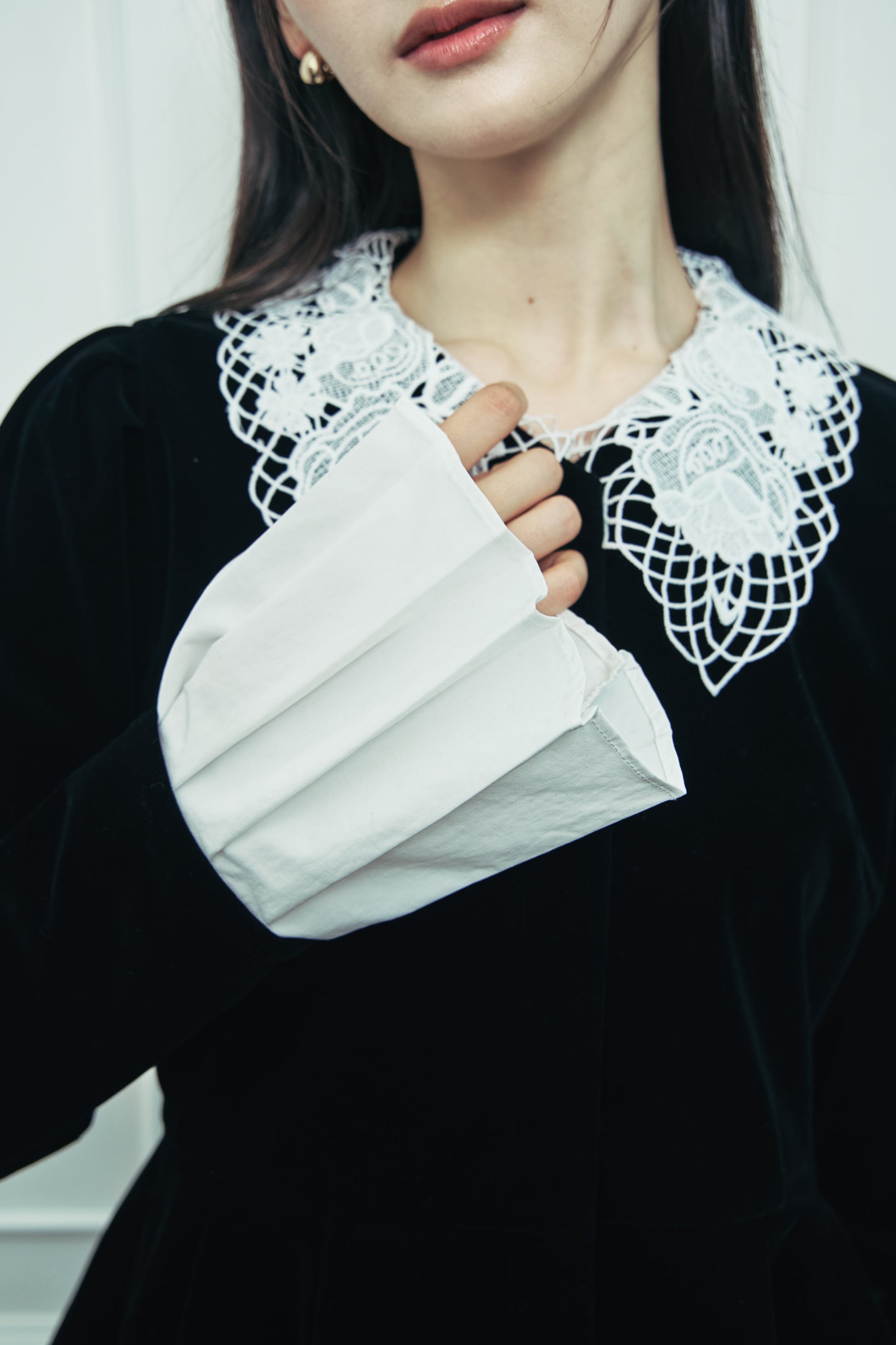 モデル身長：166cm カラー：black