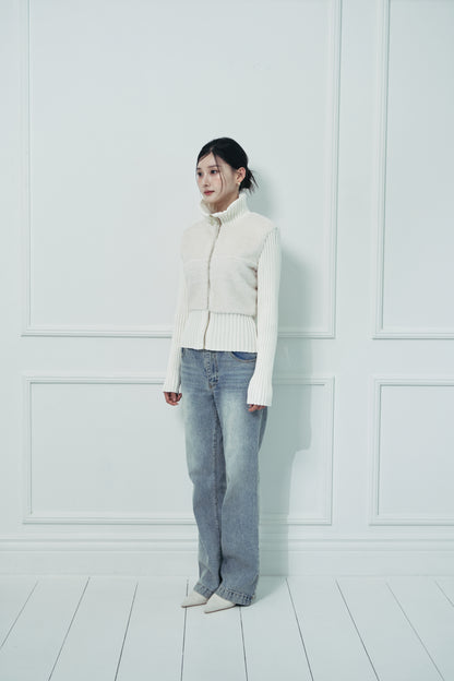 モデル身長：166cm 【アウター】カラー：off white 