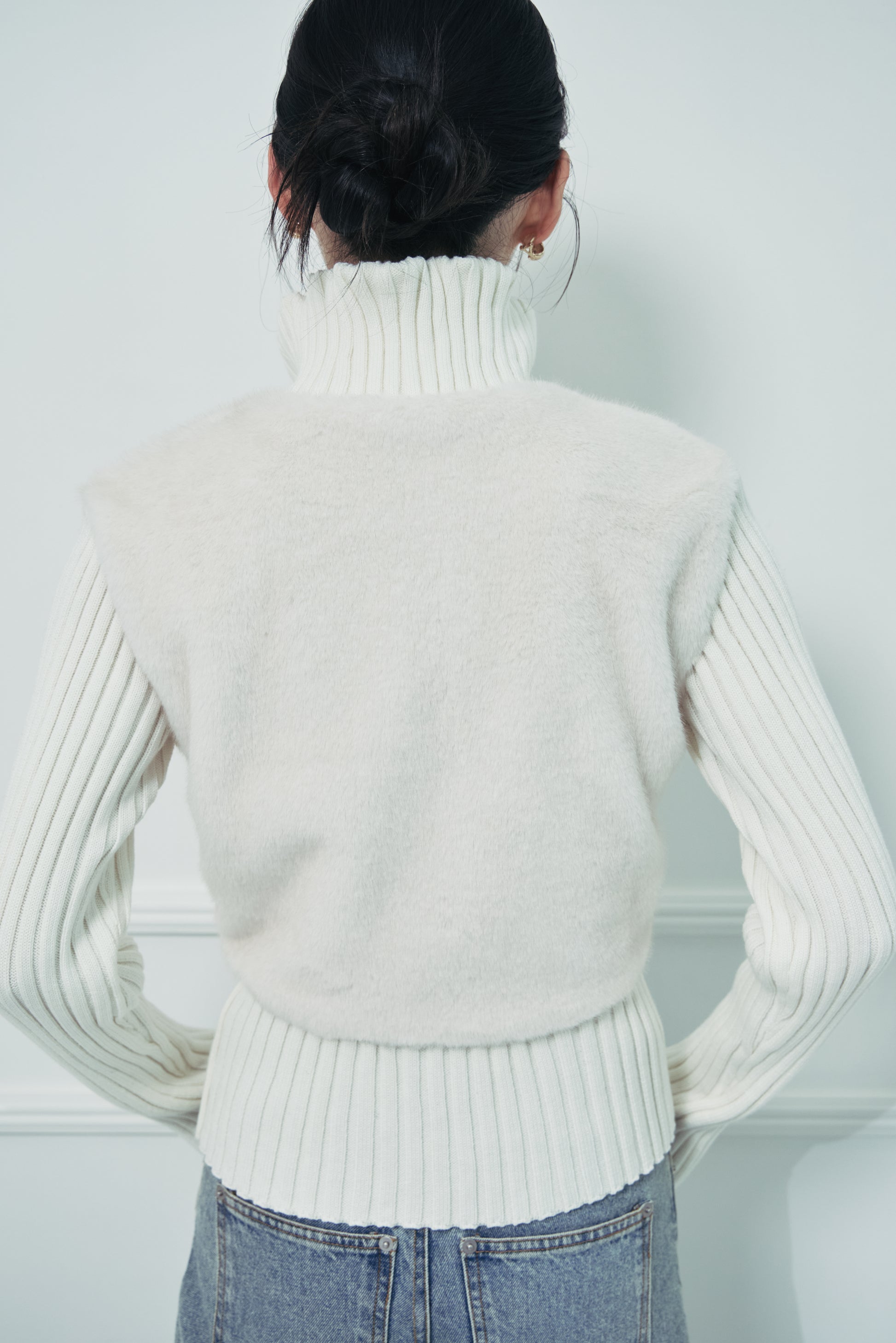 モデル身長：166cm 【トップス】カラー：off white 