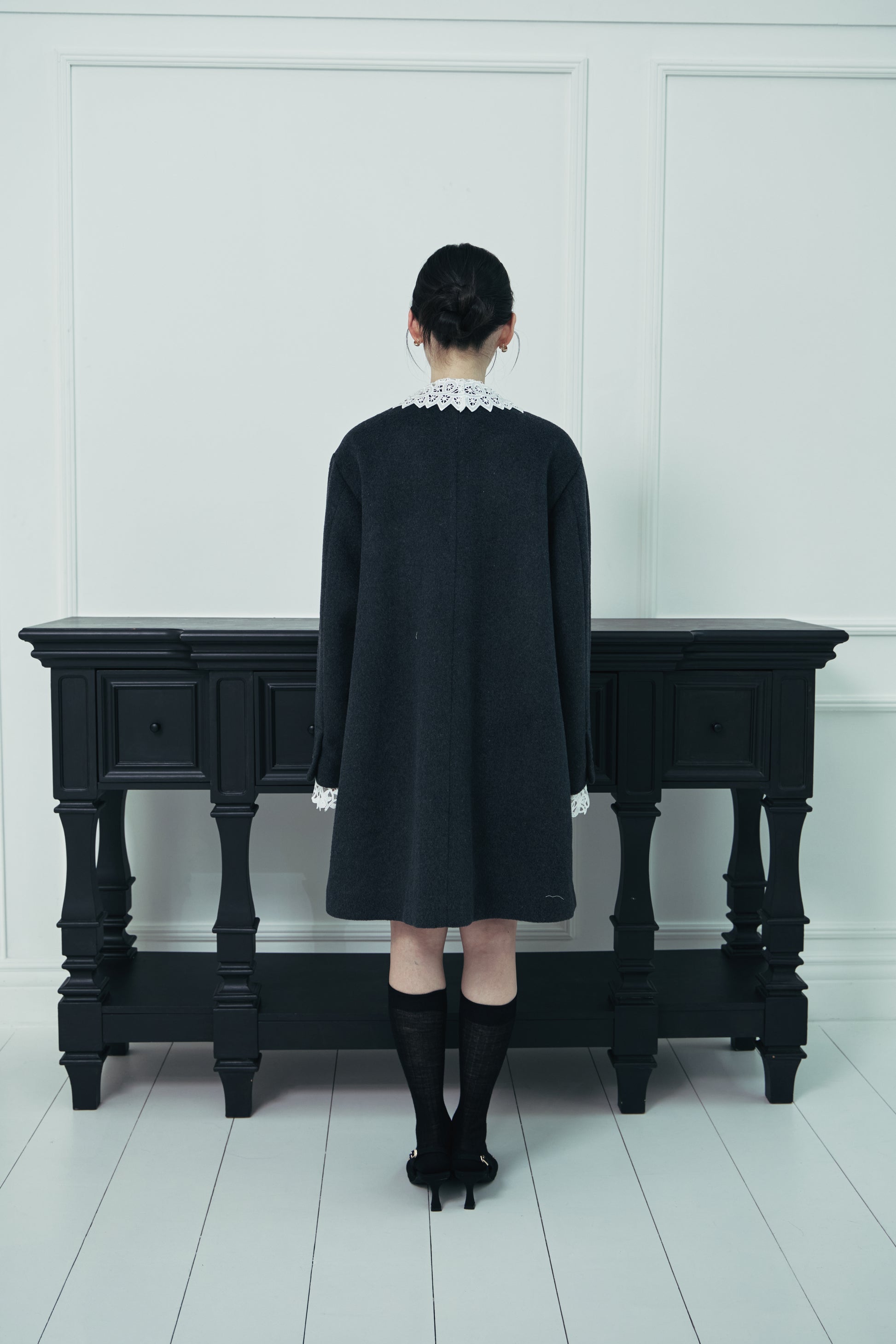モデル身長：166cm 【アウター】カラー：grey サイズ：MM