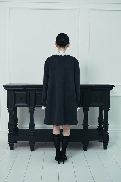 モデル身長：166cm 【アウター】カラー：grey サイズ：MM