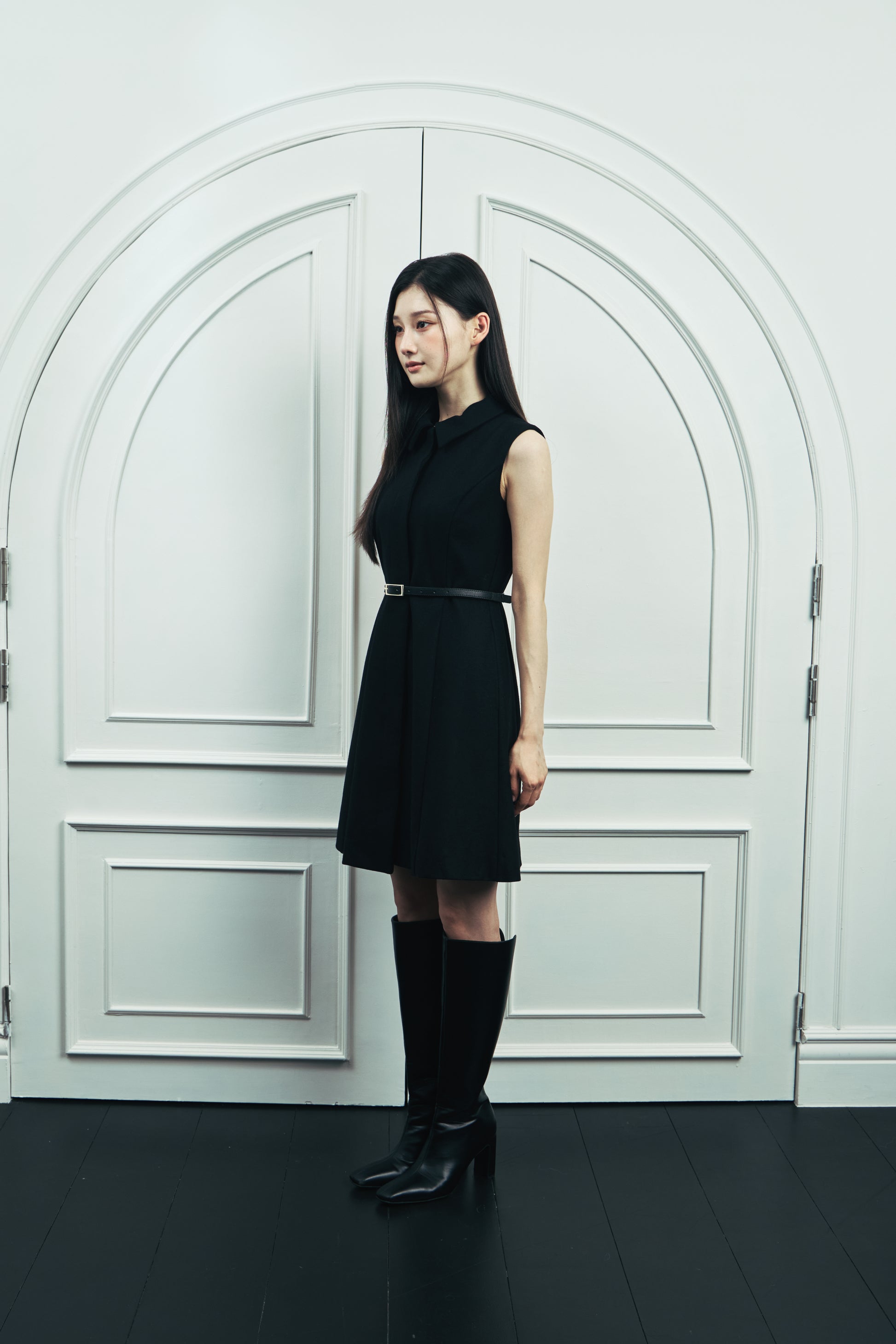 モデル身長：166cm カラー：black