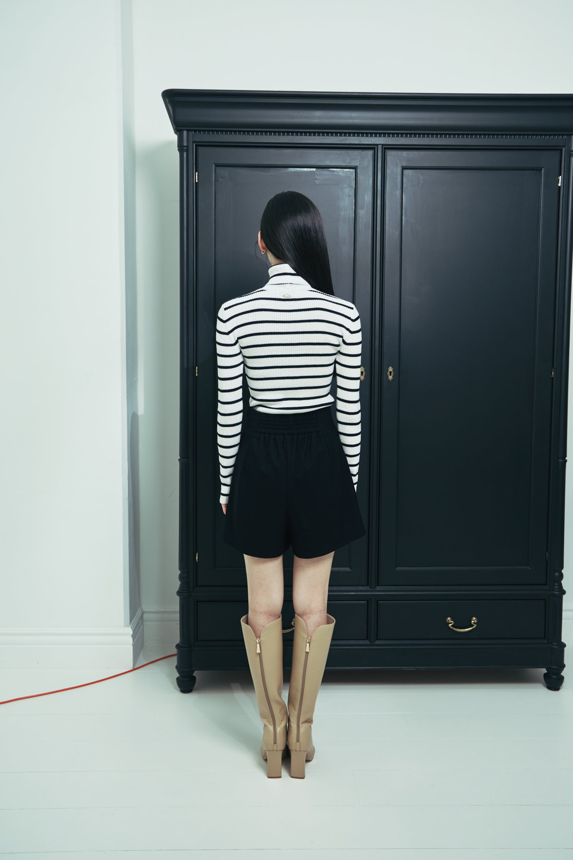 モデル身長：166cm カラー：border