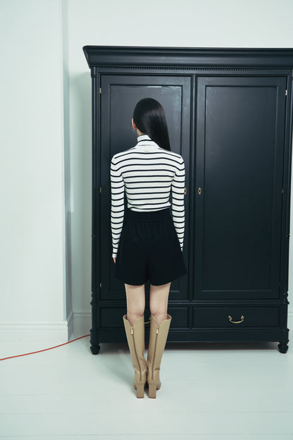 モデル身長：166cm カラー：border