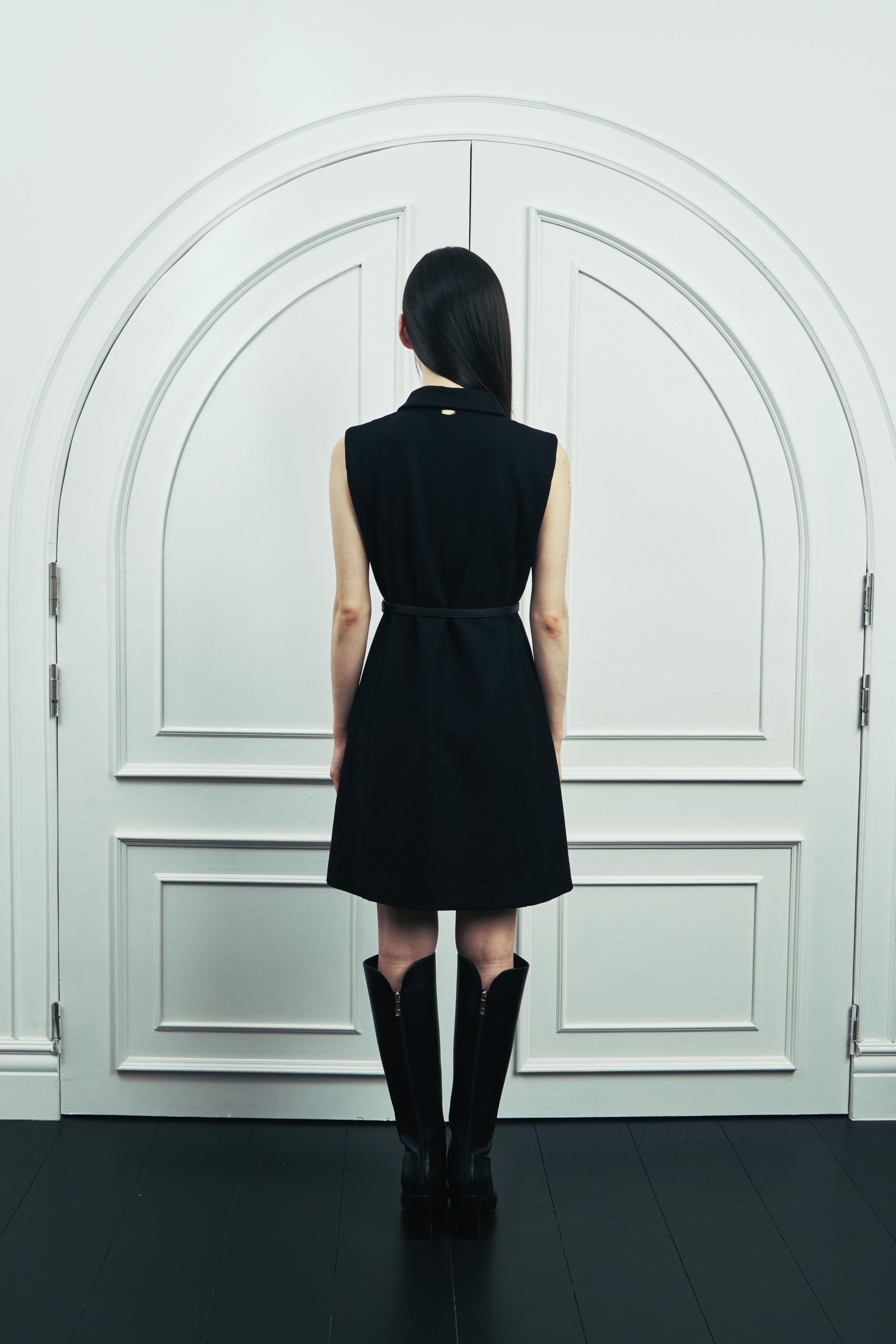 モデル身長：166cm カラー：black
