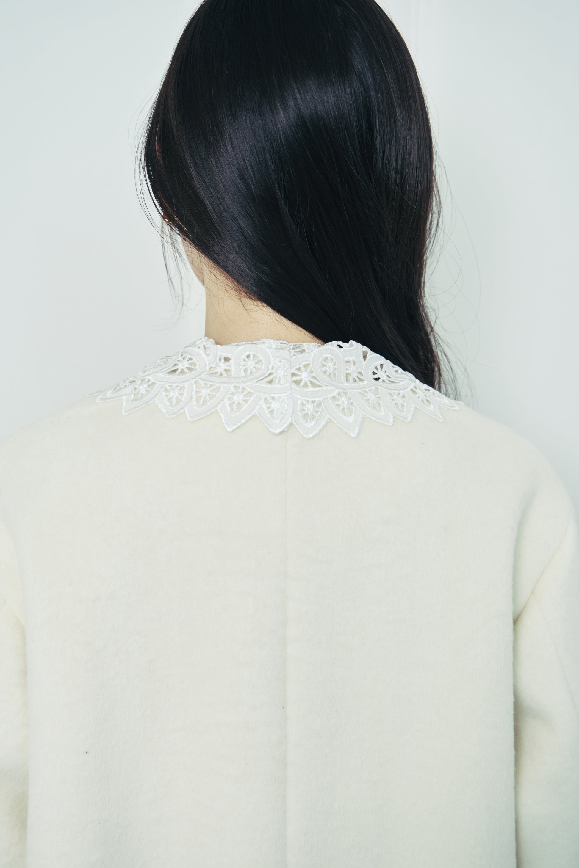 モデル身長：166cm 【アウター】カラー：ivory サイズ：MM