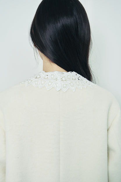 モデル身長：166cm 【アウター】カラー：ivory サイズ：MM