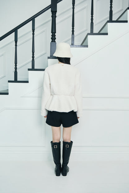 モデル身長：166cm 【アウター】カラー：off white