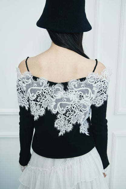 モデル身長：166cm 【トップス】カラー：black 【ボトムス】カラー：off white サイズ：SM