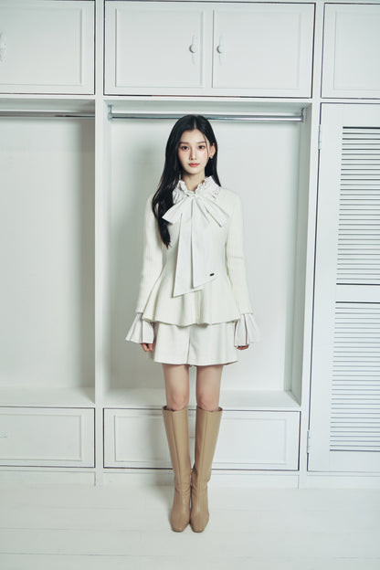モデル身長：166cm 【トップス】カラー：off white 【ボトムス】カラー：off white サイズ：MM