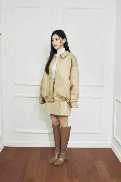 モデル身長：166cm 【アウター】カラー：beige 【トップス】カラー：off white 【ボトムス】カラー：beige サイズ：MM