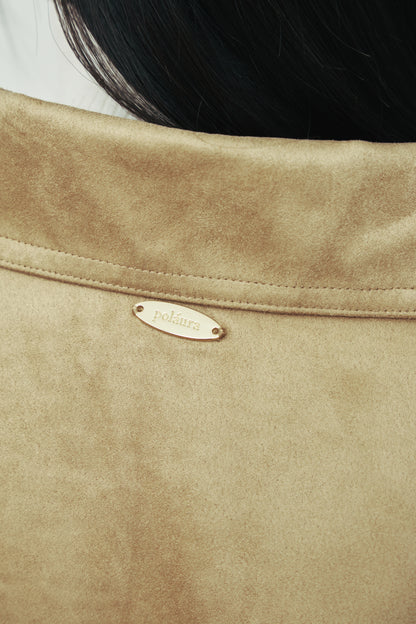 モデル身長：166cm 【アウター】カラー：beige