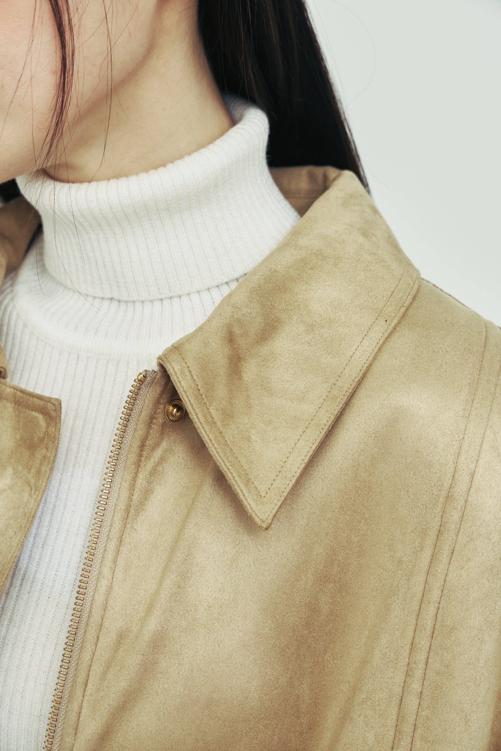 モデル身長：166cm 【アウター】カラー：beige