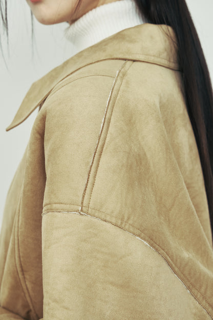 モデル身長：166cm 【アウター】カラー：beige