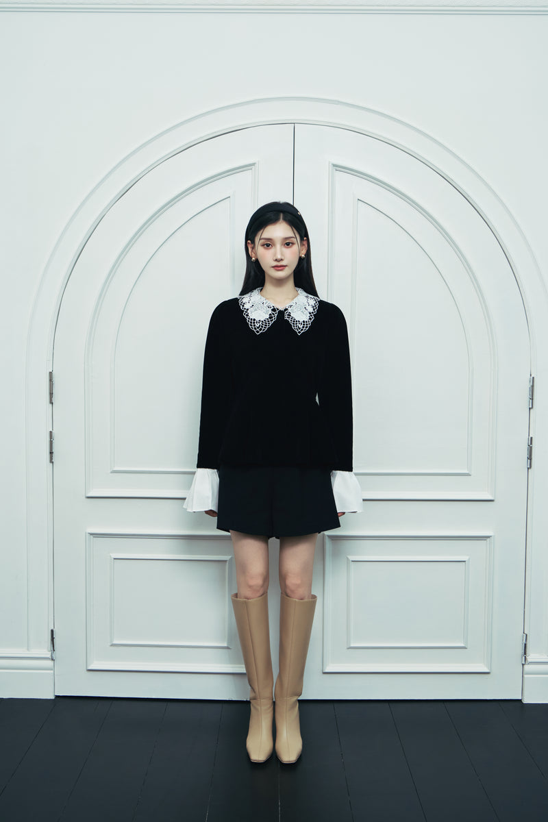 モデル身長：166cm カラー：black
