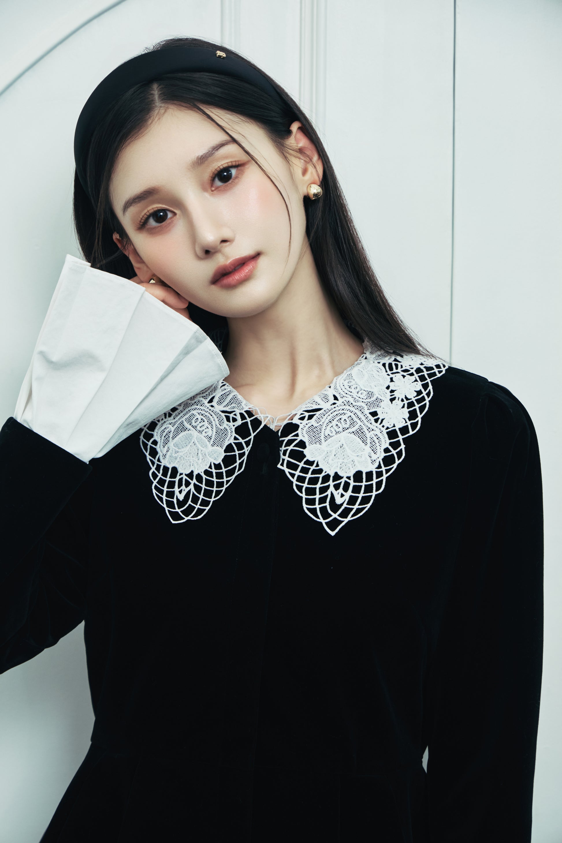 モデル身長：166cm カラー：black