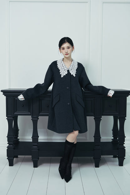 モデル身長：166cm 【アウター】カラー：grey サイズ：MM