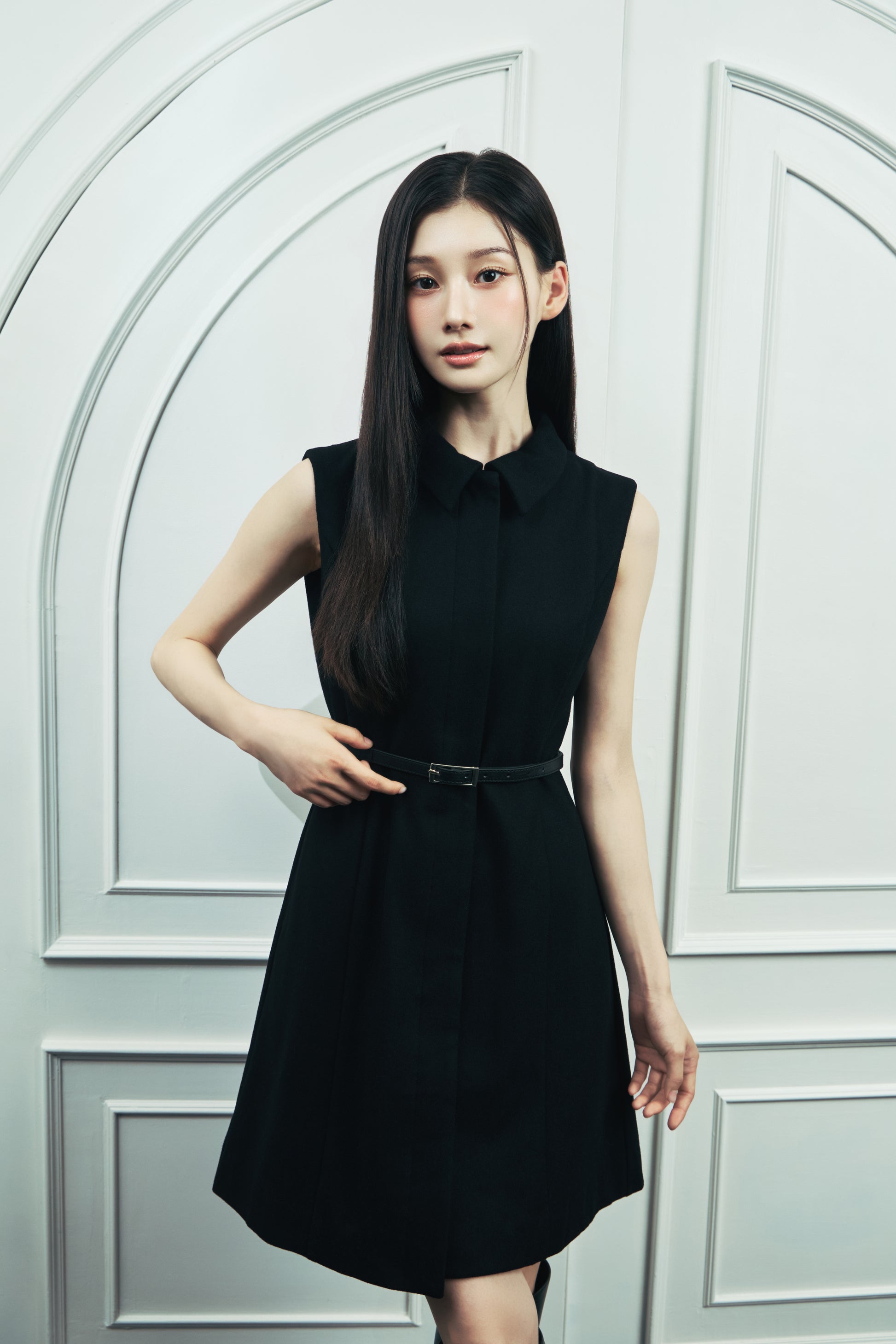モデル身長：166cm カラー：black