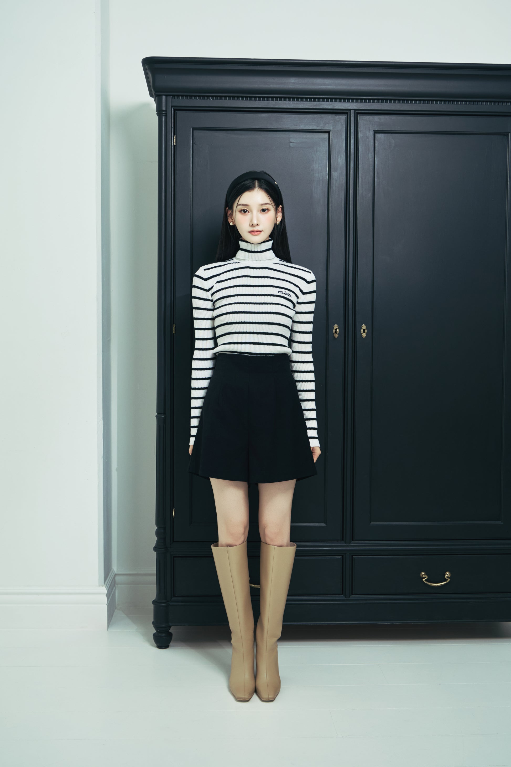 モデル身長：166cm カラー：border