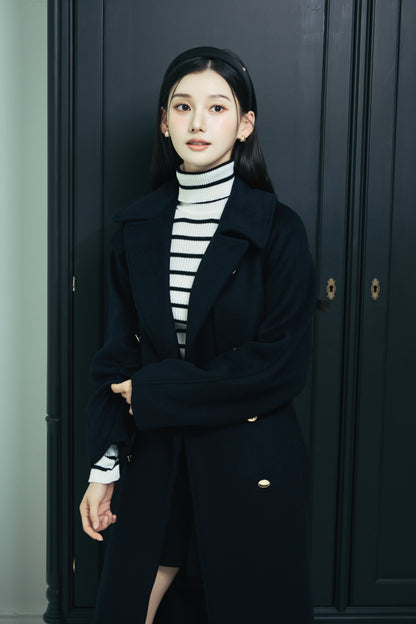 モデル身長：166cm カラー：navy