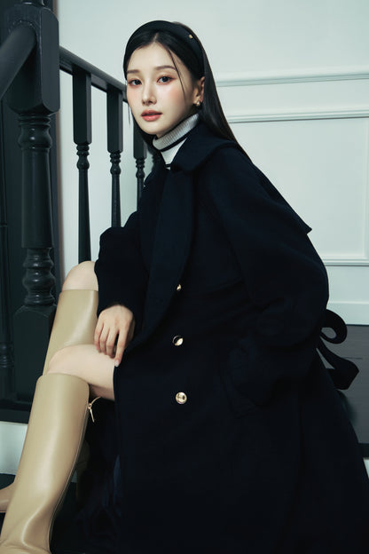 モデル身長：166cm カラー：navy